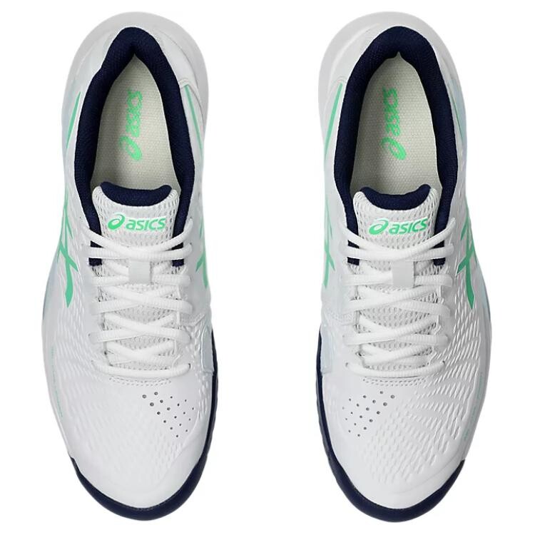 Теннисные кроссовки Gel-Challenger 14 мужские с низким верхом белые/зеленые Asics — фото 3