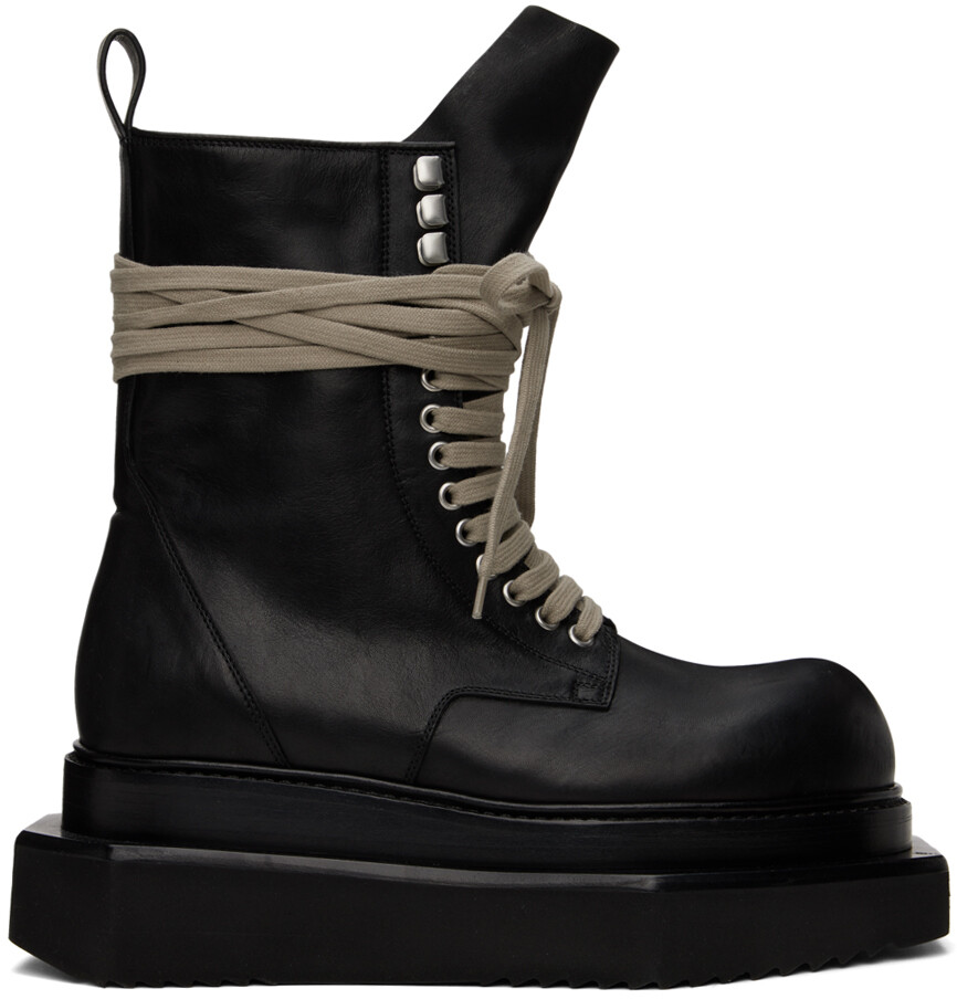 

Черные ботинки Turbo Cyclops на шнуровке Rick Owens