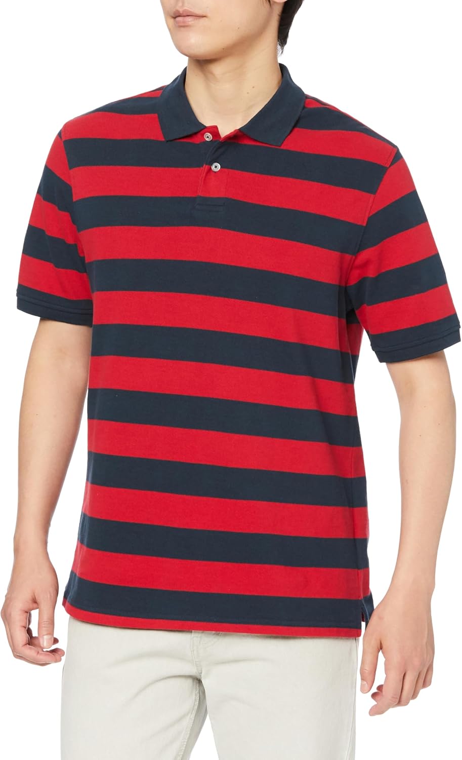 

Мужская хлопковая поло-рубашка пике Amazon Essentials, стандартного кроя, темно-синий