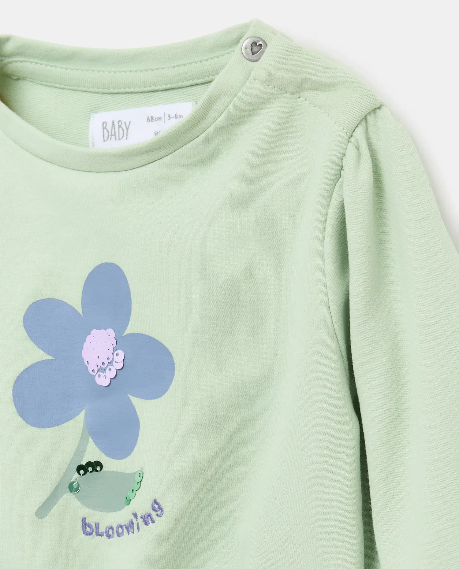 Толстовка из флиса с фантазийным принтом для маленькой девочки Baby El Corte Inglés, зеленый — фото 3