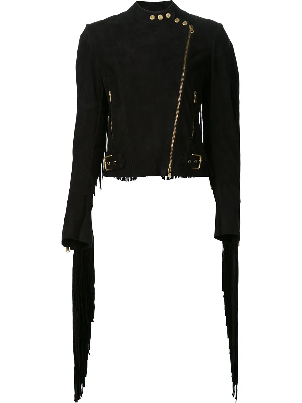 

Байкерская куртка с бахромой Ralph Lauren Collection, черный