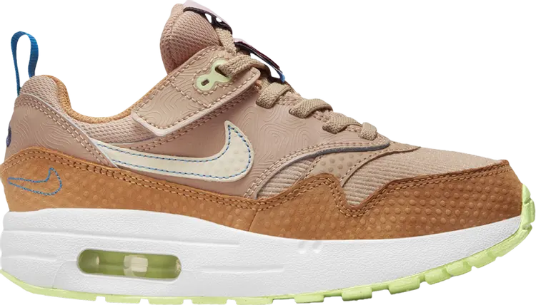 

Кроссовки Air Max 1 SE EasyOn PS 'Hemp', коричневый