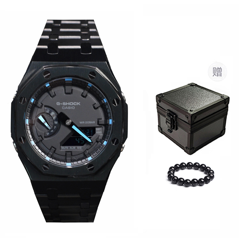 

Мужские часы CASIO Liquid Crystal/Analog Dual Display Series 44 мм черные