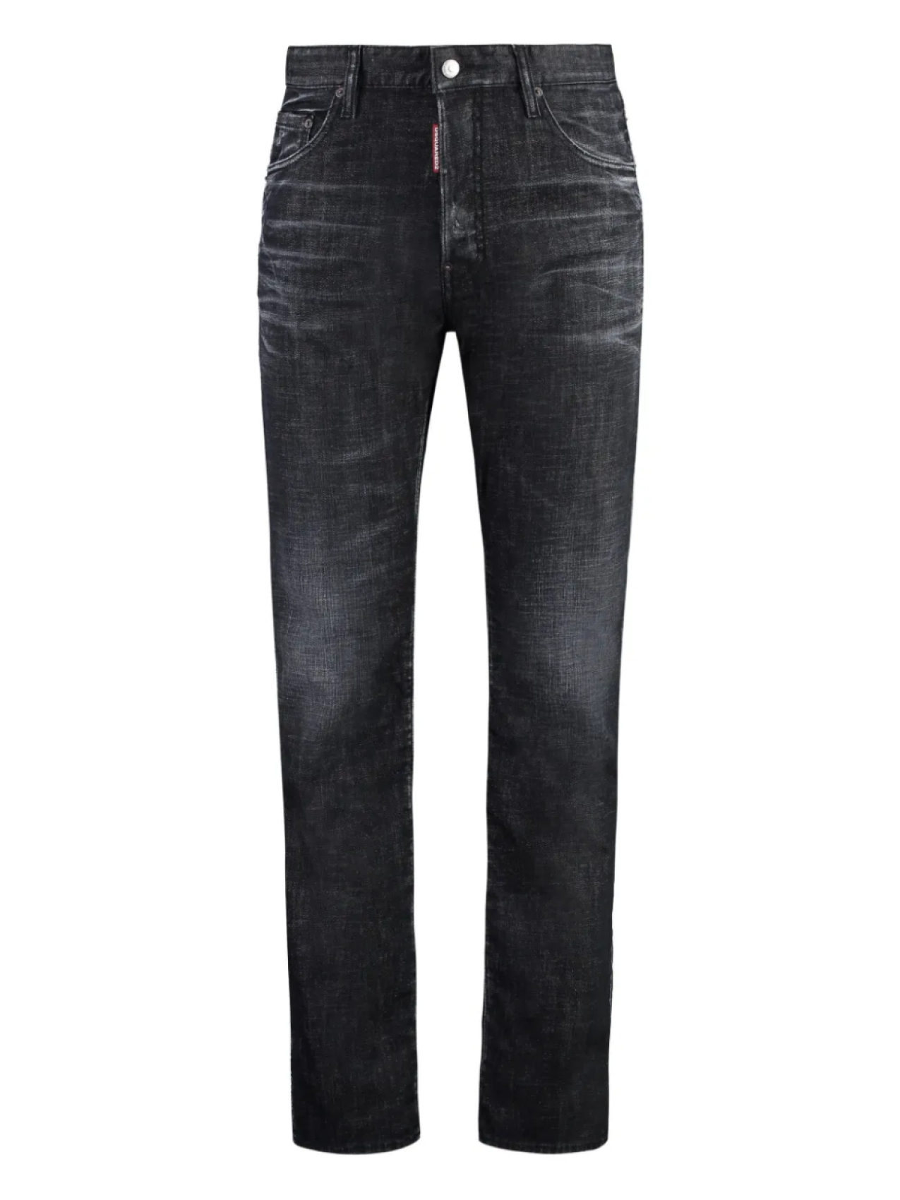 

DSQUARED2 хлопковые узкие джинсы, черный