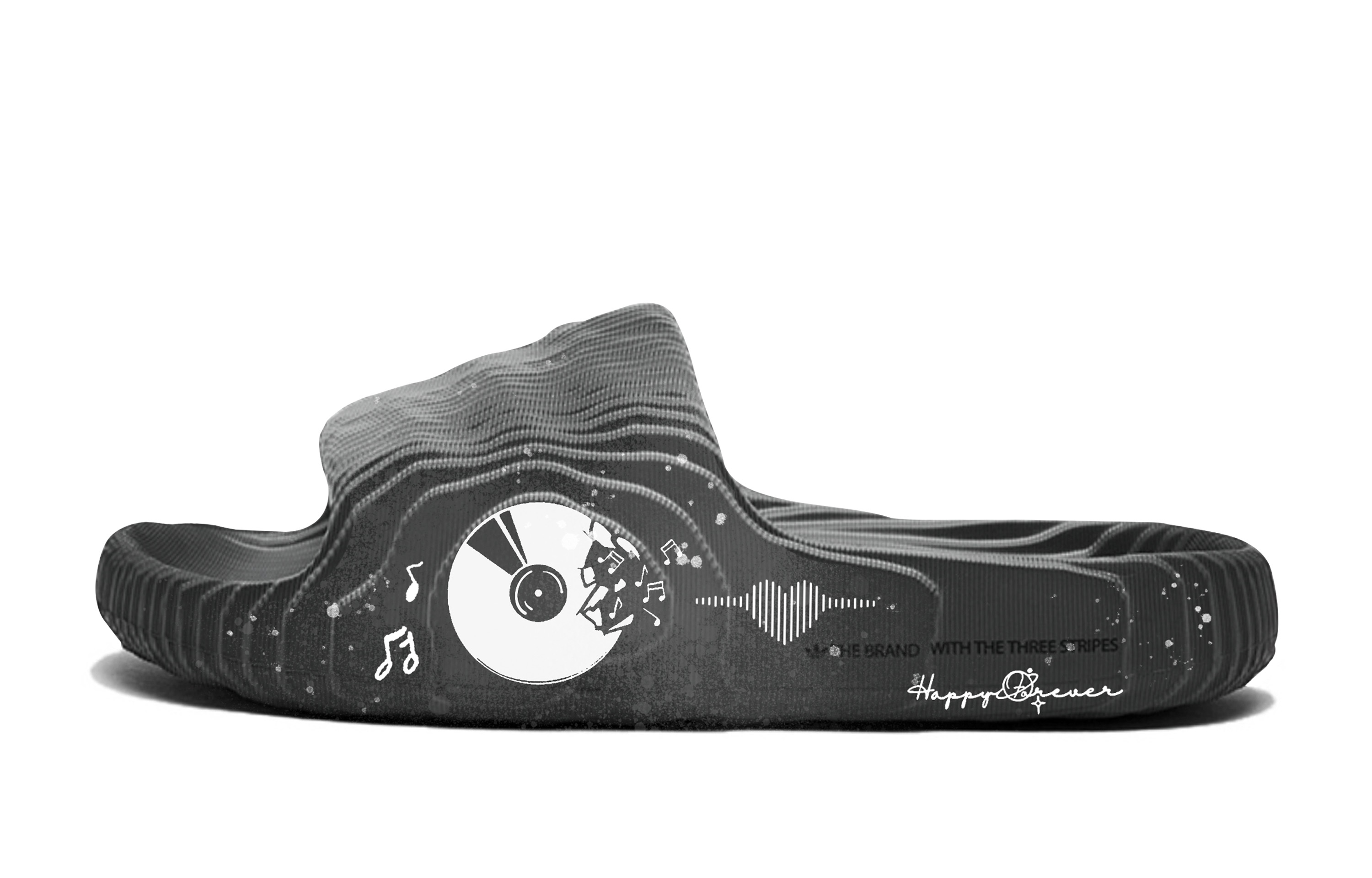 Тапочки-слайды ADILETTE 22 унисекс темно-серые Adidas Originals, Dark Gray