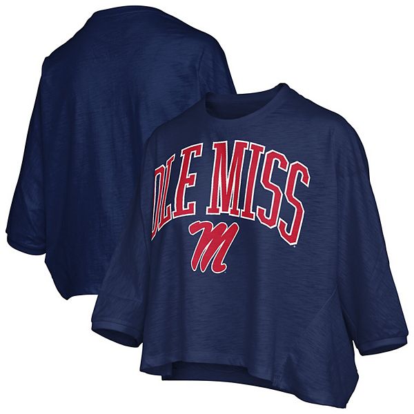 

Женская футболка oversized Navy Ole Miss Rebels с логотипом Pressbox, Синий, Женская футболка oversized Navy Ole Miss Rebels с логотипом Pressbox