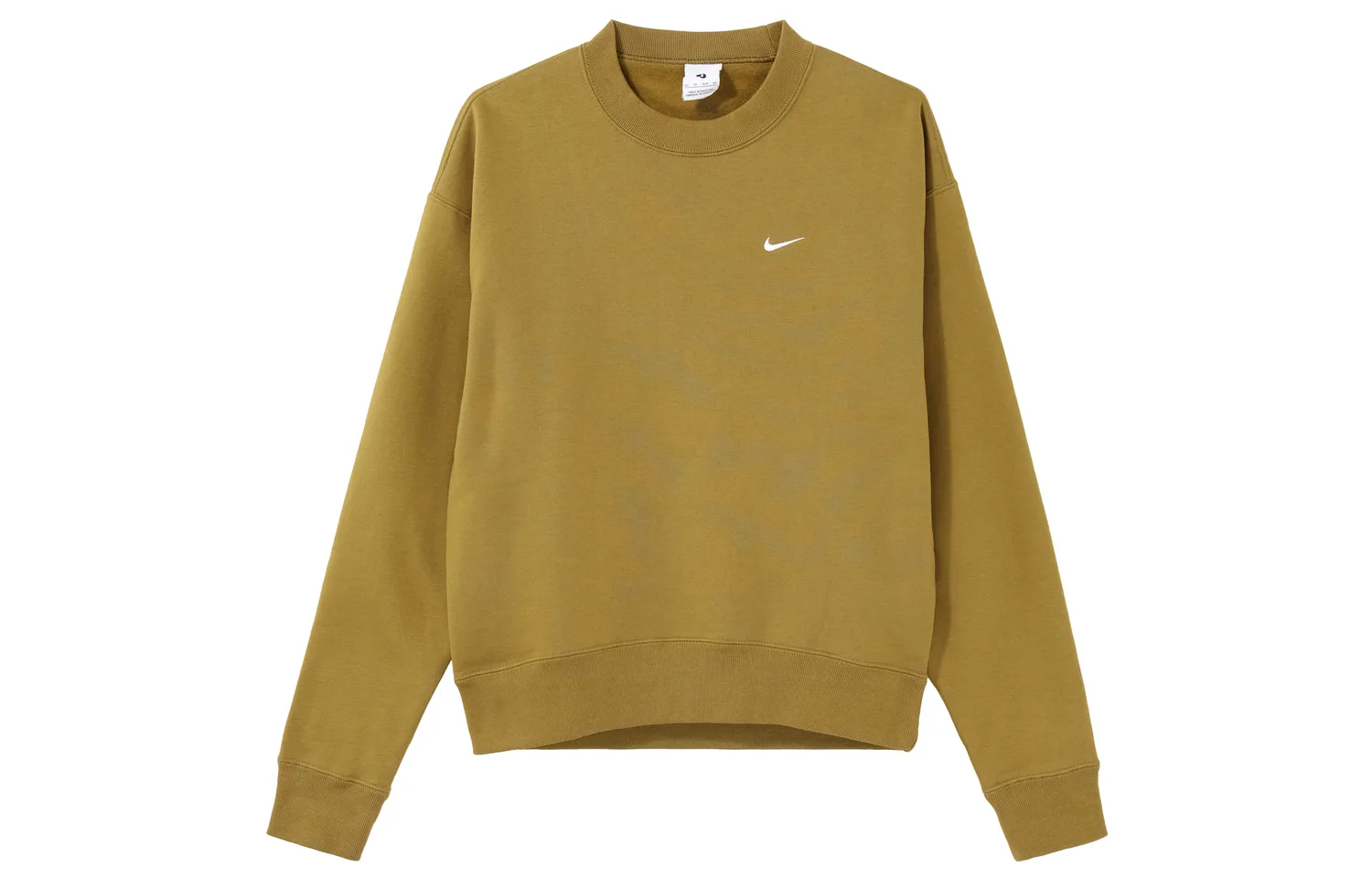 Nike Толстовка мужская desert moss green с круглым вырезом утолщенная — фото 2