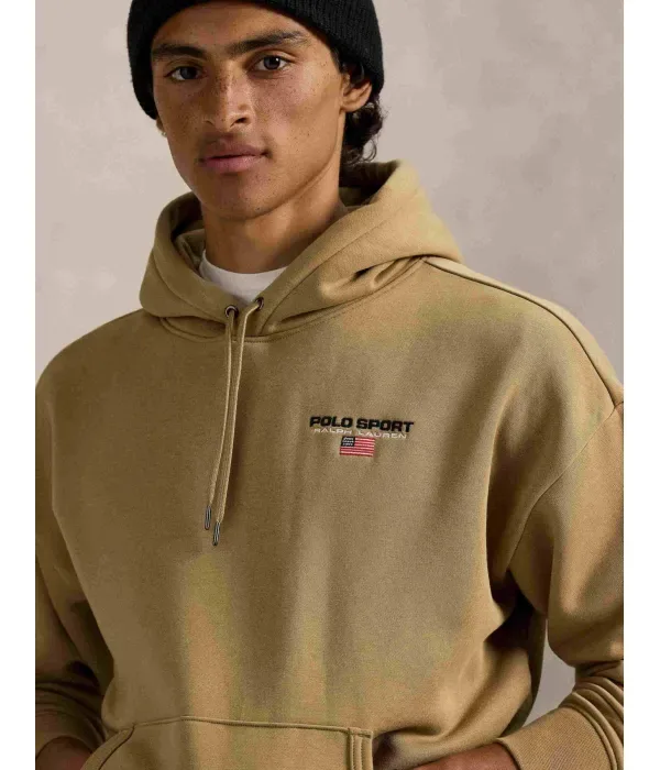 Толстовка relaxed fit Polo Ralph Lauren, бежевый — фото 4