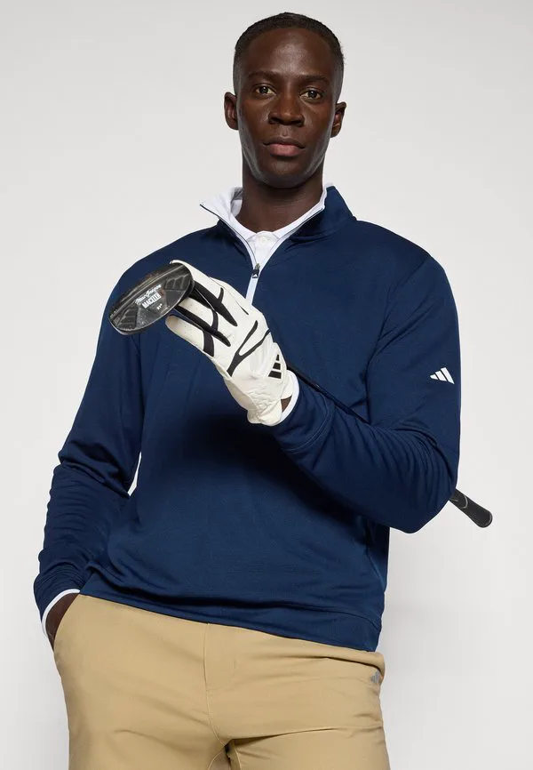 Мужская легкая толстовка на молнии до середины груди Adidas Golf, Collegiate Navy — фото 4