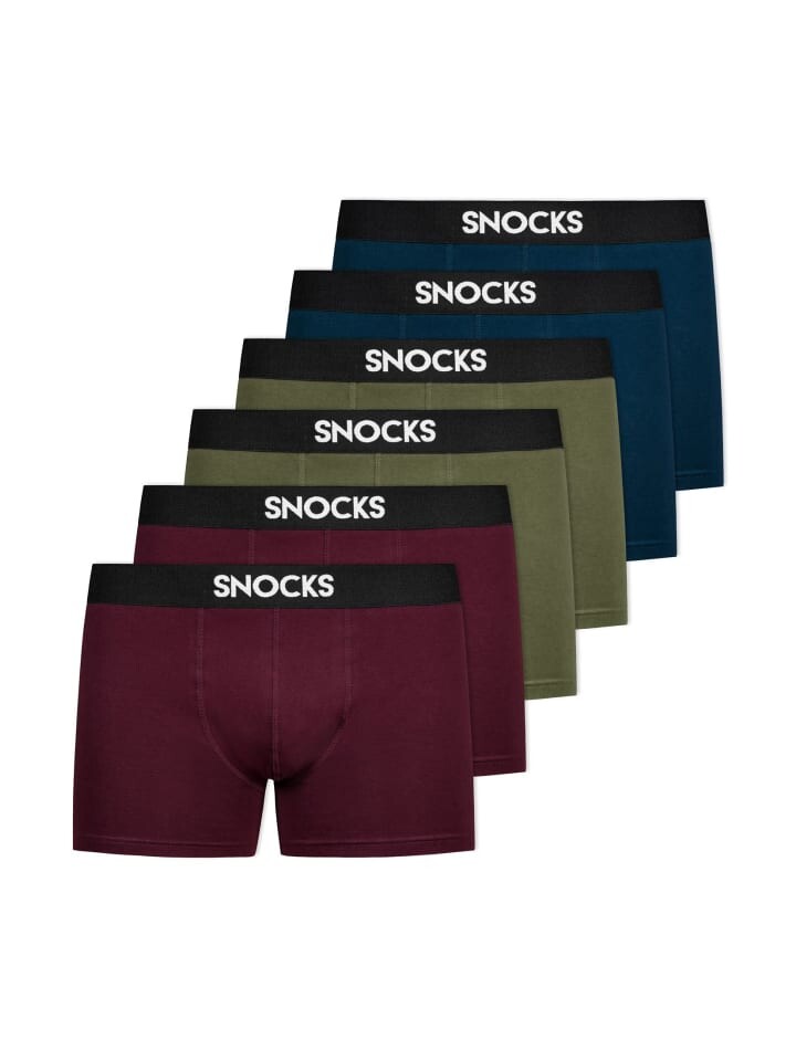 

Боксерские трусы SNOCKS, цвет mix (rot/olive/blau)
