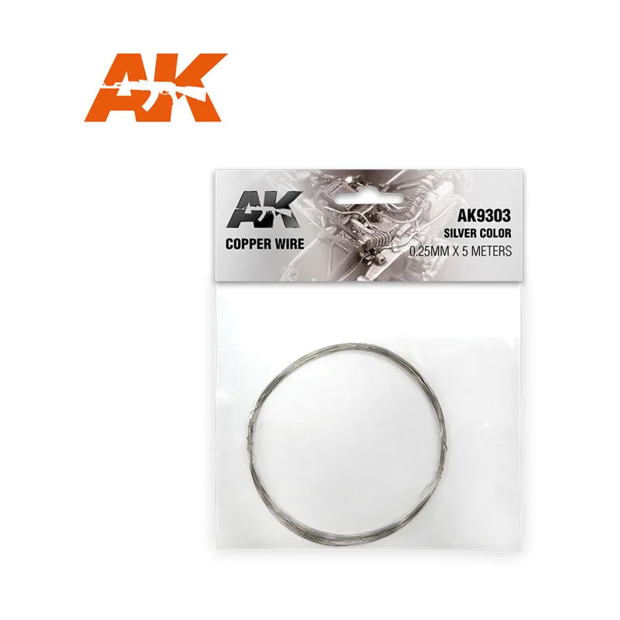 

Медный провод — серебро, 0,25 мм х 5 метров, Supplies & Accessories (AK-Interactive)