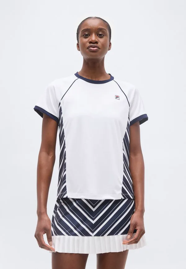

Футболка с принтом "жозефина" Fila, White/Navy, Белый, Футболка с принтом "жозефина" Fila, White/Navy