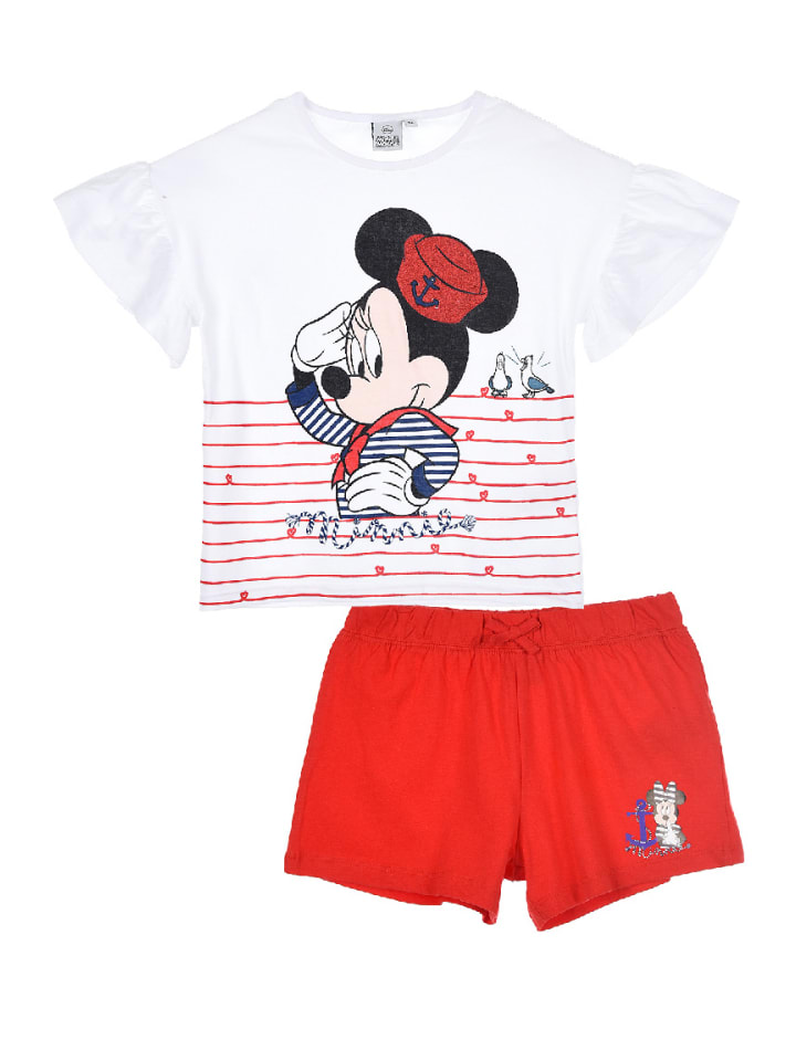 

Комбинезон Disney Minnie Mouse 2tlg. Outfit: Sommer-Set T-Shirt und Short, разноцветный