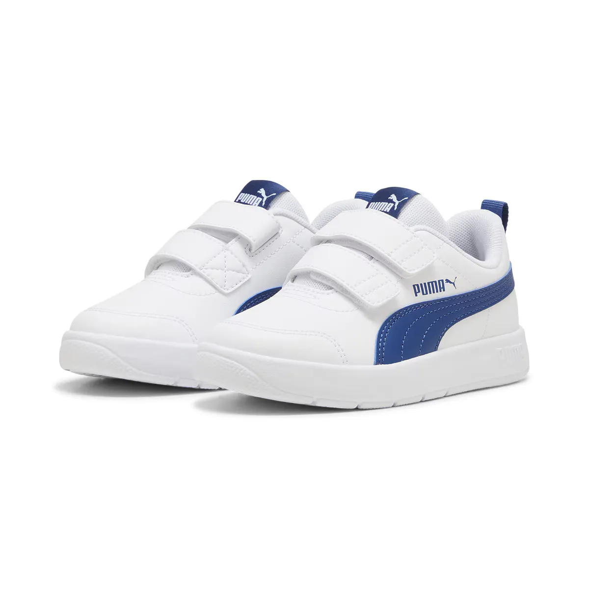 Повседневная обувь Puma Courtflex V3 V PS для детей, белый/синий — фото 2