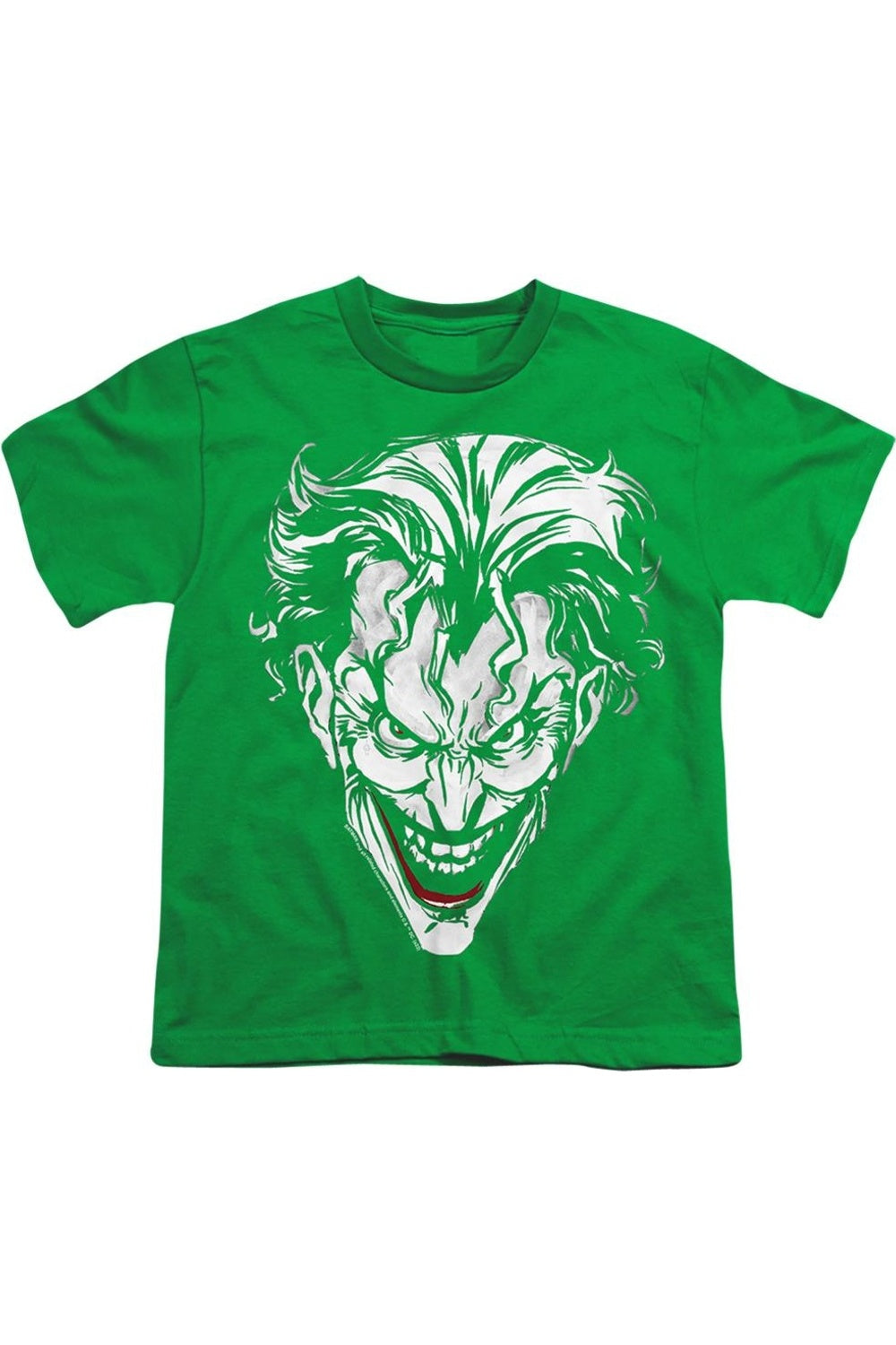 

Футболка с коротким рукавом для детей Batman Joker красный на зеленом Gildan