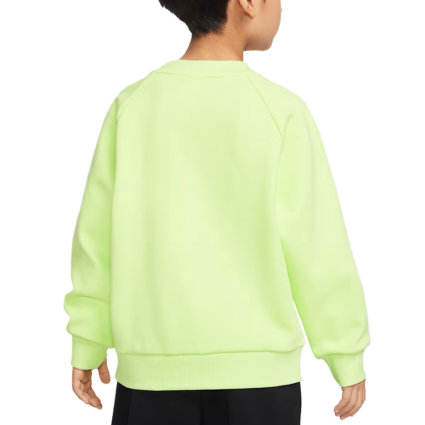 Детский свитшот с круглым вырезом Moderate Nike, светло lime/зеленый/светло lime — фото 3