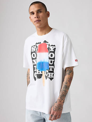 

Футболка группы Sonic Youth Levi's, цвет Bomb Pop - White