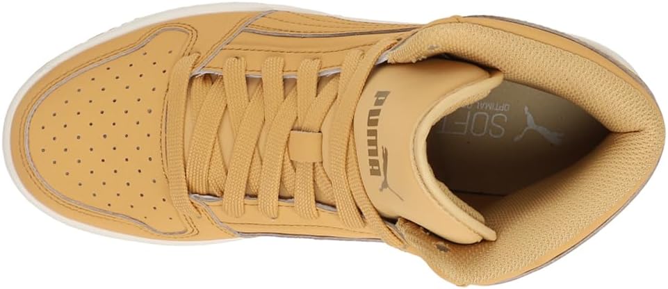 Кроссовки Puma Unisex-Child Rebound Layup Mid (для больших детей), бежевый — фото 4