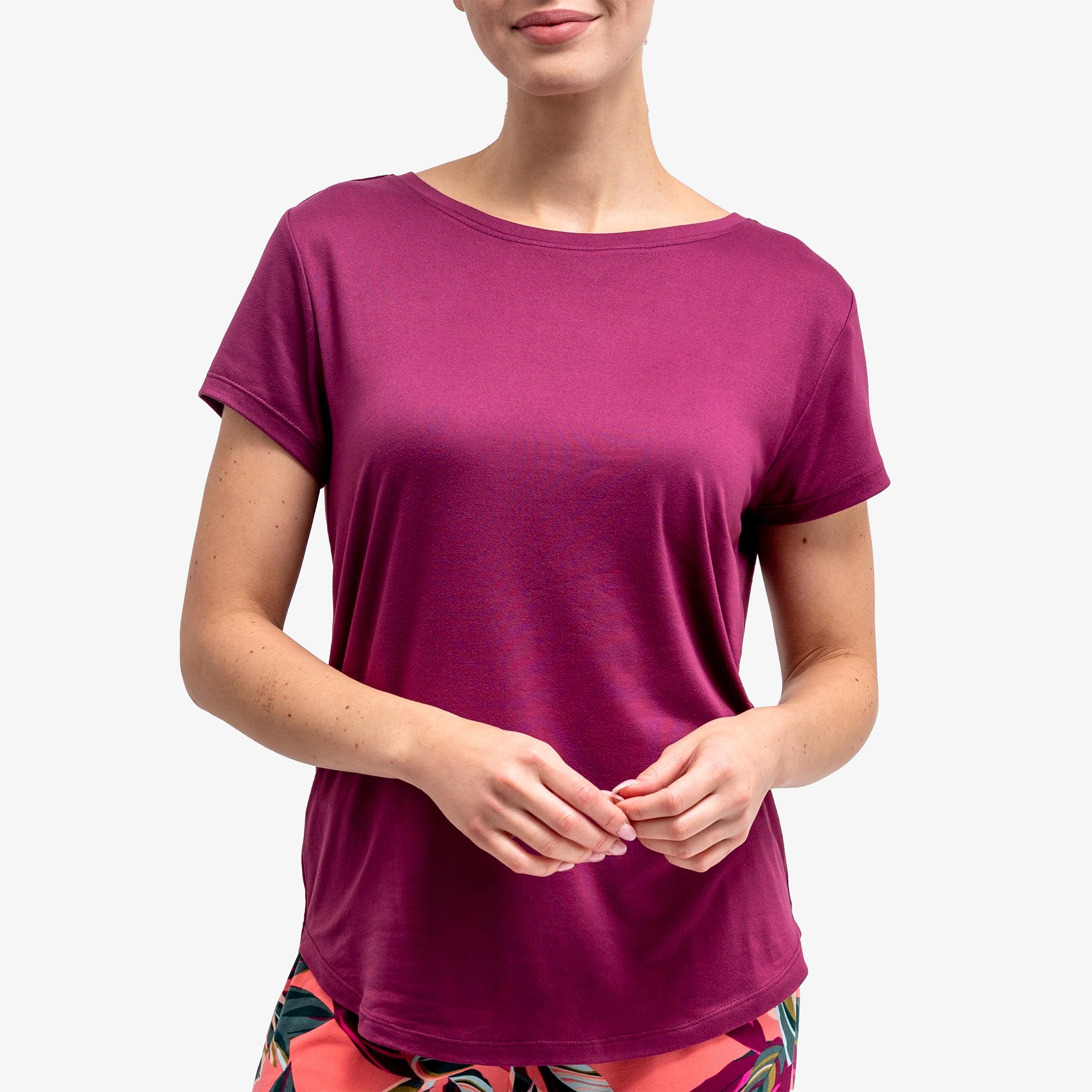 

Женская футболка Lounge Dream Calypsa, цвет plum