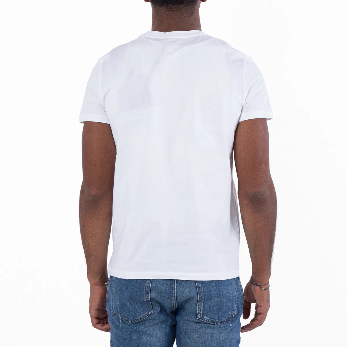 Футболка с принтом Flock Logo Print T Shirt Balmain, White/Black — фото 3
