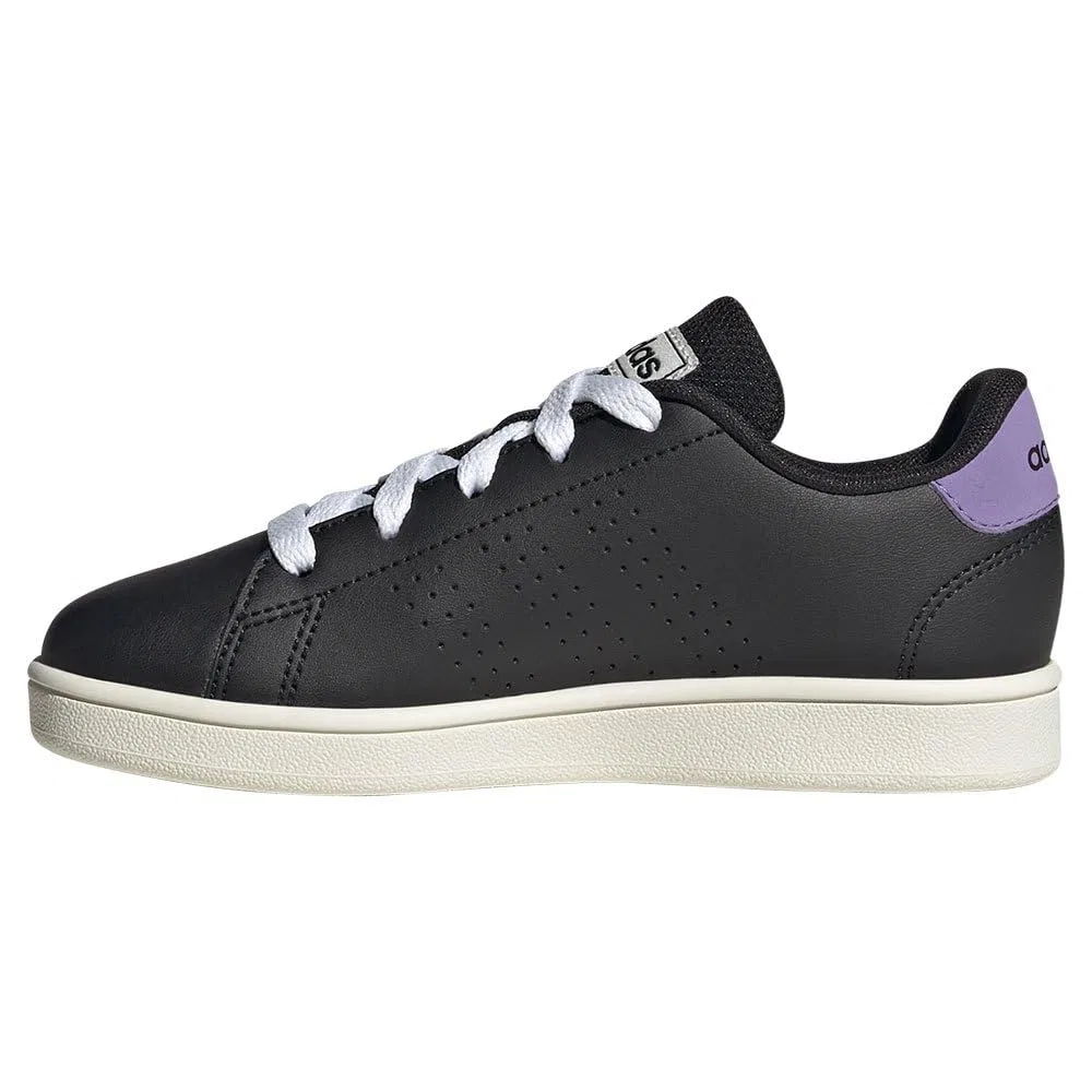 Детские кроссовки с закрытым носком Advantage K Adidas, Core Black Core Black Violet Fusion — фото 4