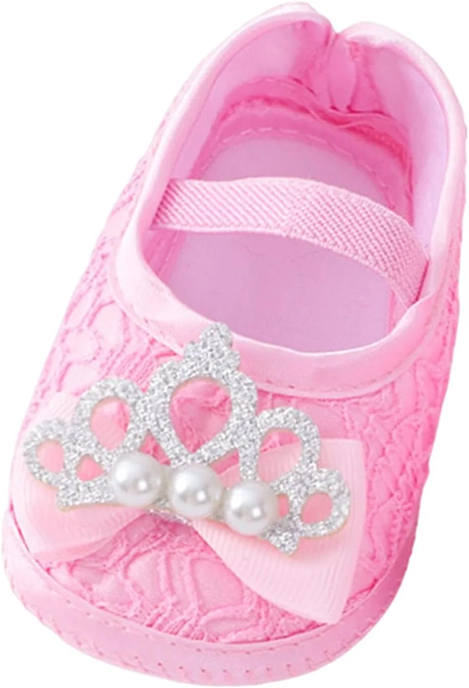 Детские туфли для девочек с жемчугом и цветком Fluff Yeah Slide, Pink