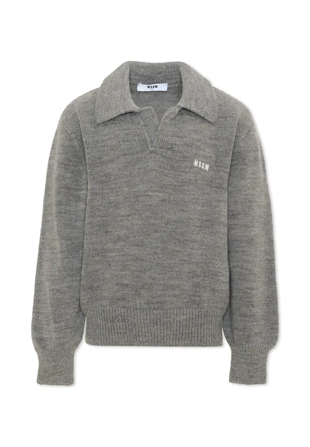 Футболка-Поло Maglione унисекс Msgm, Grey