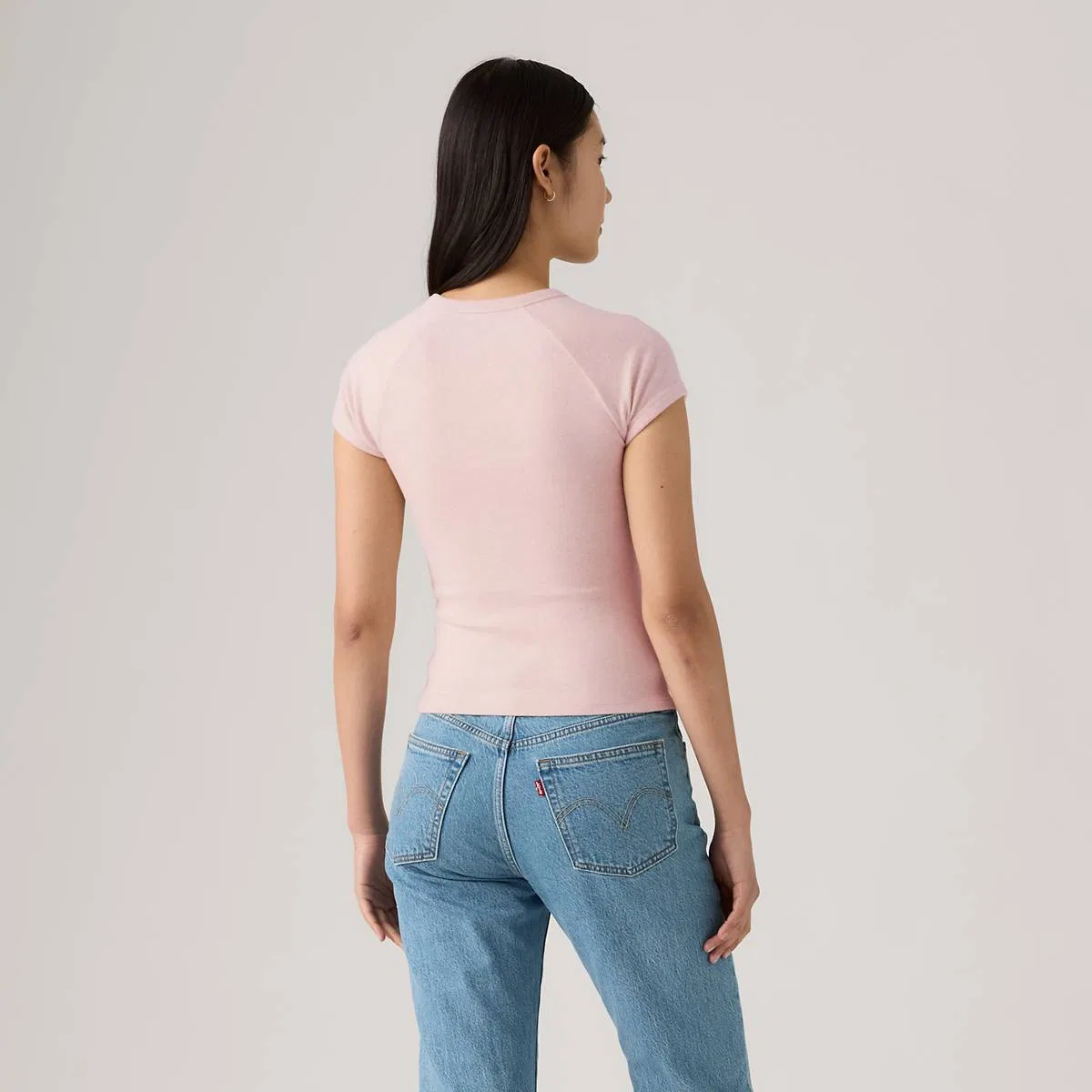 Футболка-Реглан Graphic Riley Levi's, Pearl Embellished Le - Pink — фото 4