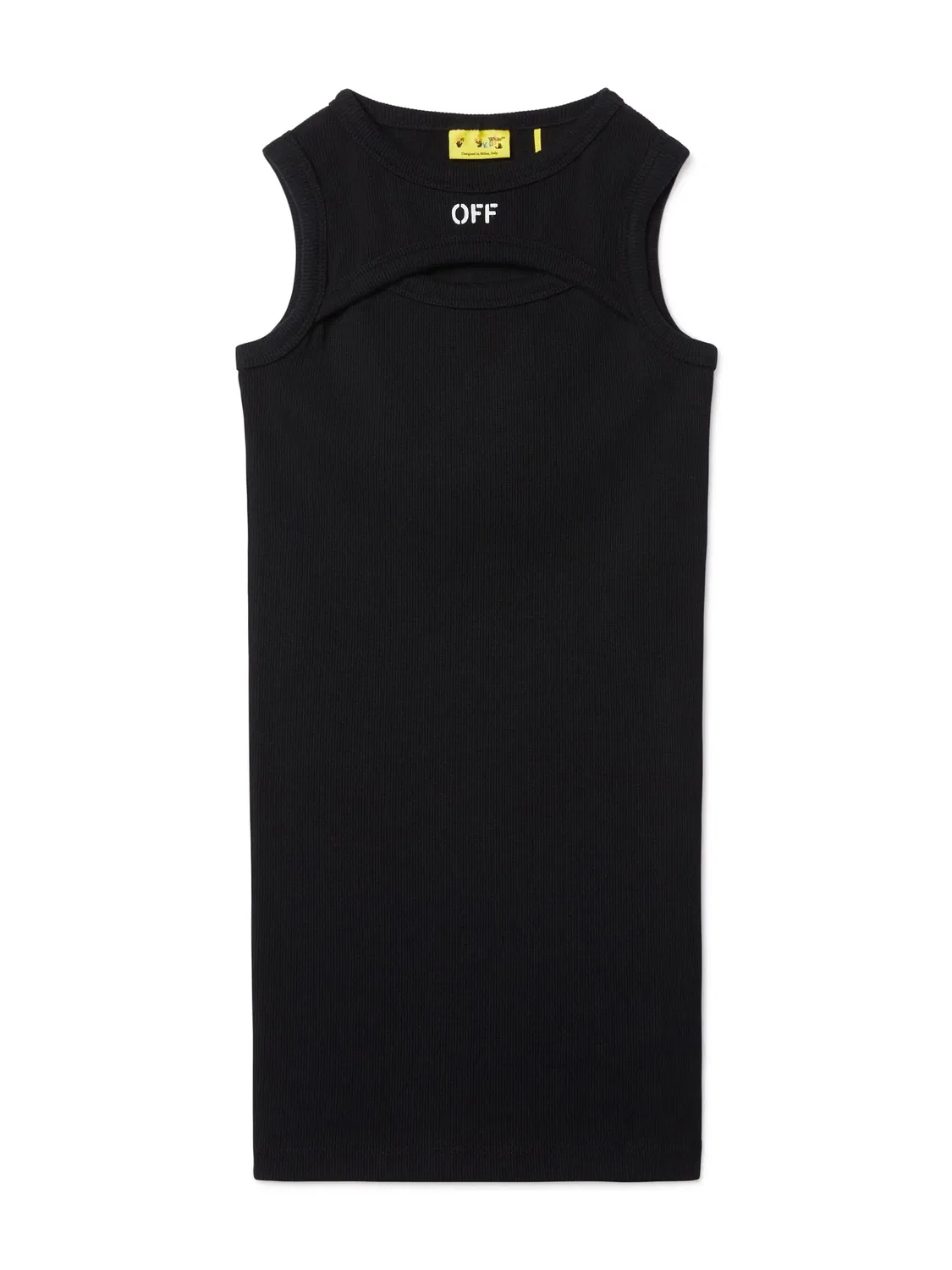 Платье с рифленой отделкой Off-White