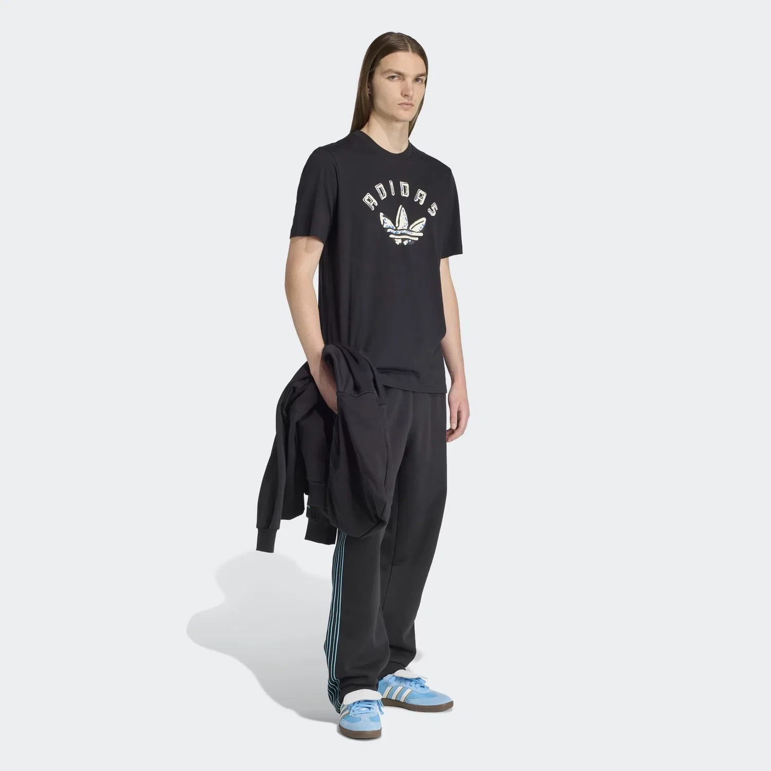 Мужская футболка с принтом Adidas Originals, Black — фото 3