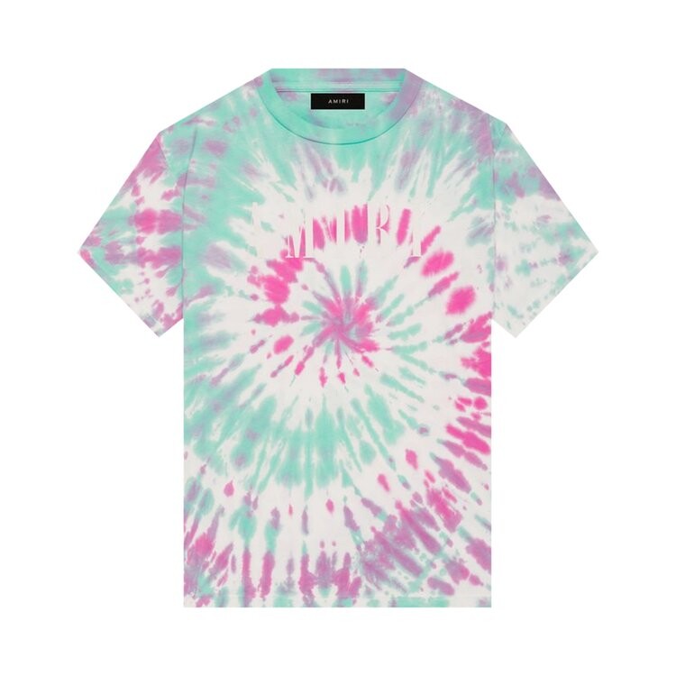 

Футболка Amiri Core Logo Tie Dye Tee 'Pea/Ice/Blanc', белый