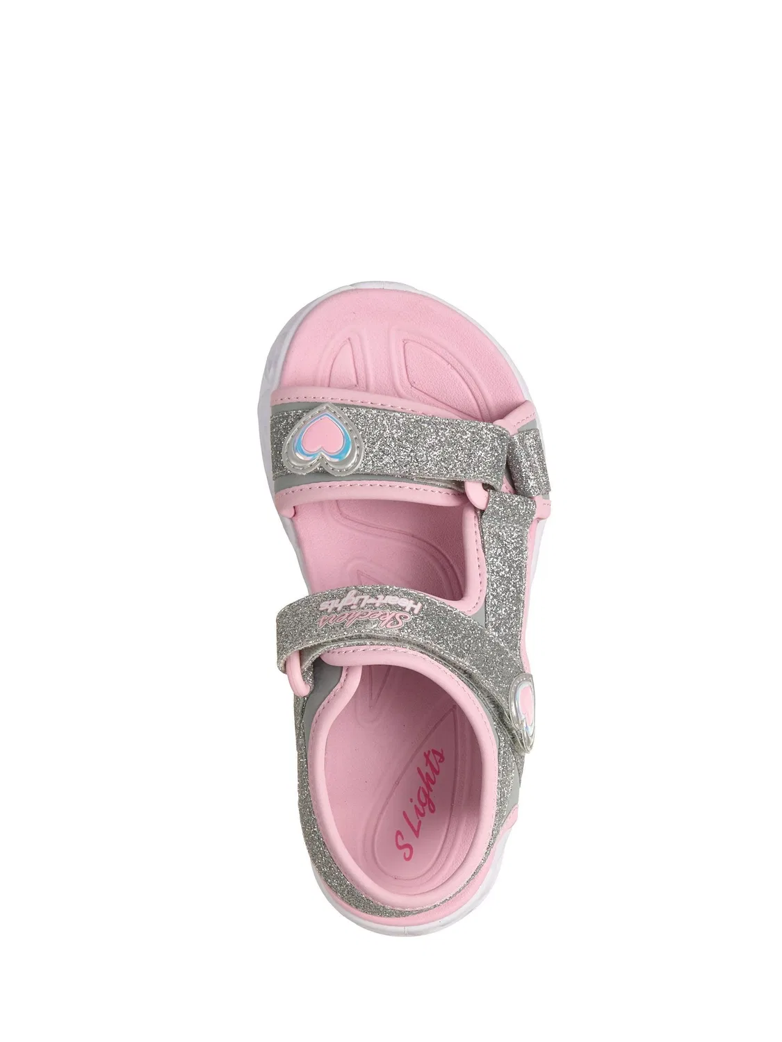 Сандалии Skechers Heart Lights Sandals, серебряный — фото 4