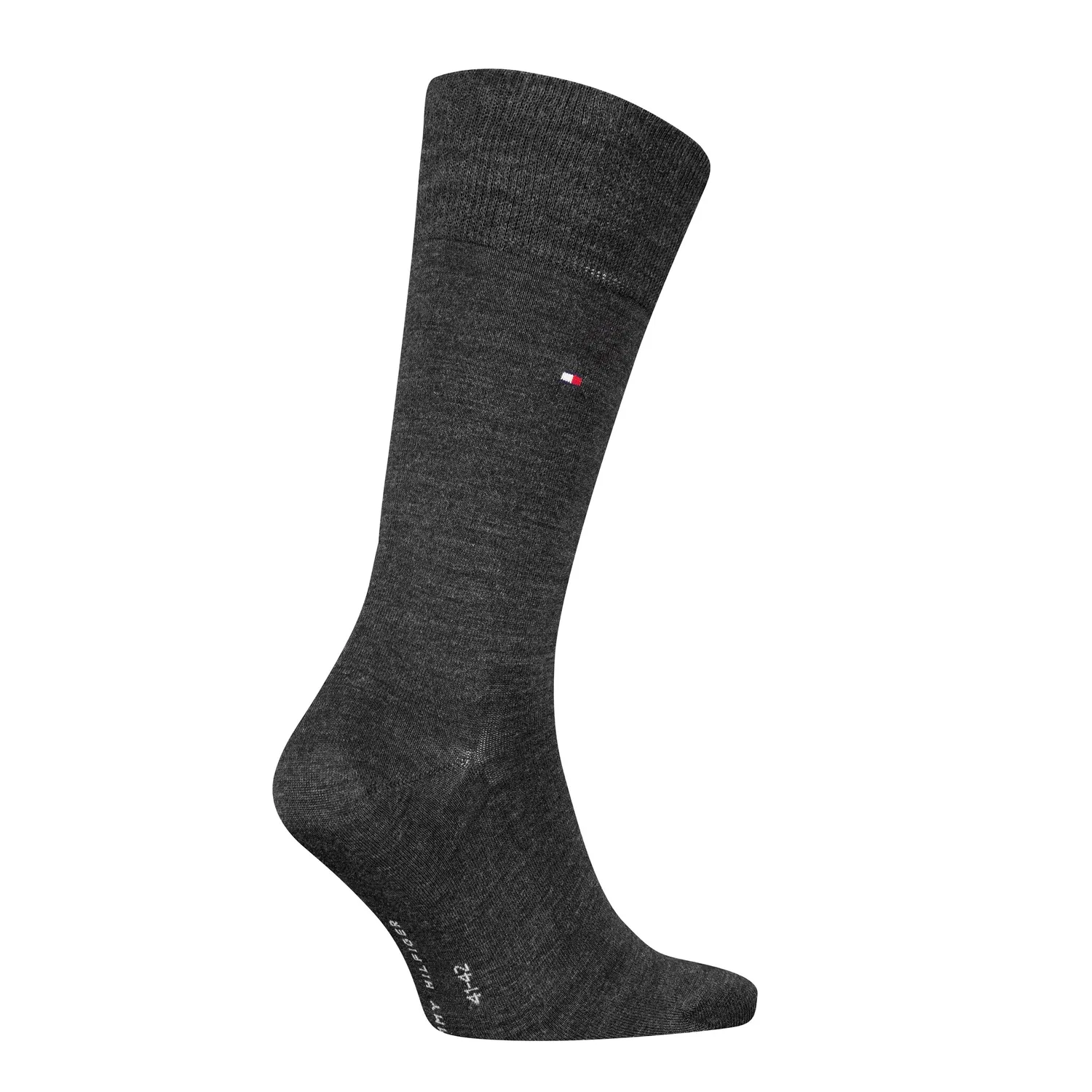 Мужские классические носки Tommy Hilfiger, Dark Grey Melange — фото 2