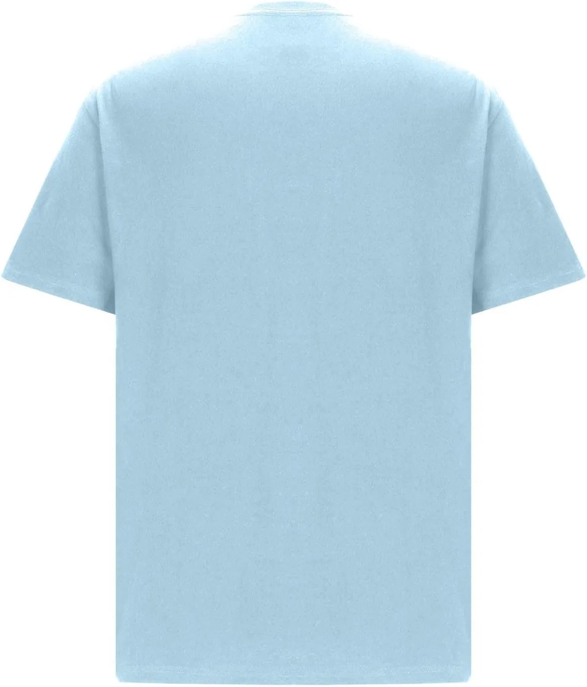 Мужская хлопковая футболка свободного кроя, Light Blue — фото 2