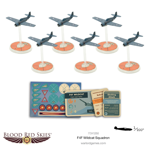 

Фигурка Blood Red Skies: F4F Wildcat Squadron Warlord Games