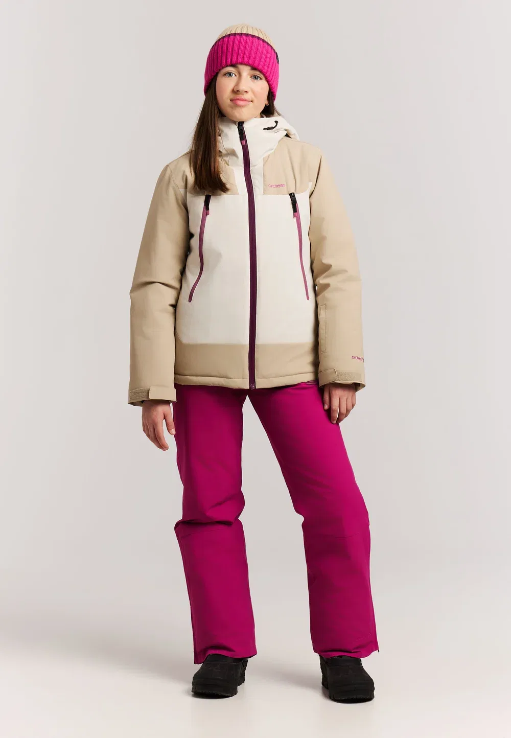 Лыжная куртка Prtlaurine jr Protest, Bamboo Beige