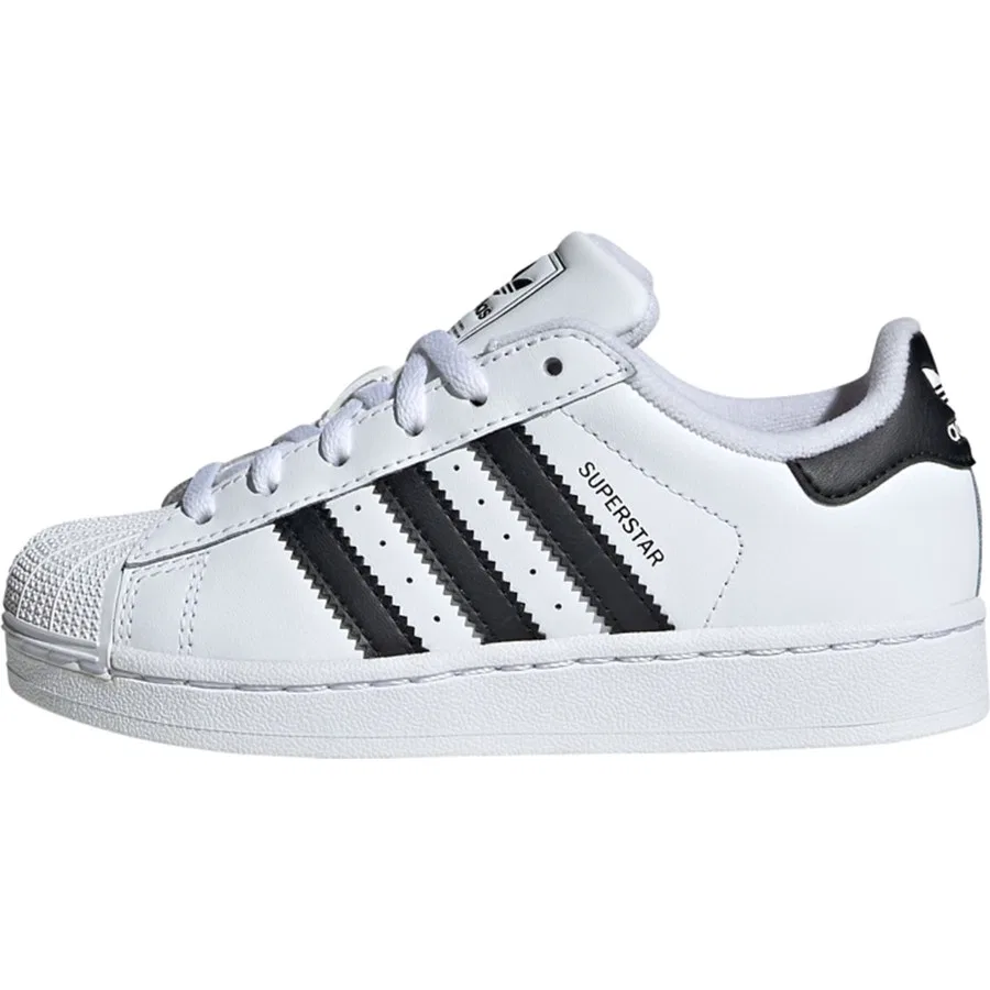 Детские кроссовки с культовым дизайном adidas Originals Superstar II, Черный — фото 2