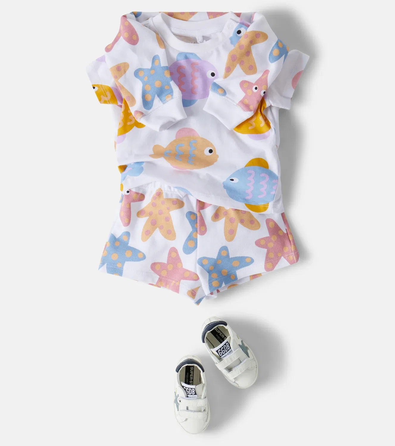 Детский свитшот с принтом Stella Mccartney Kids, белый — фото 2
