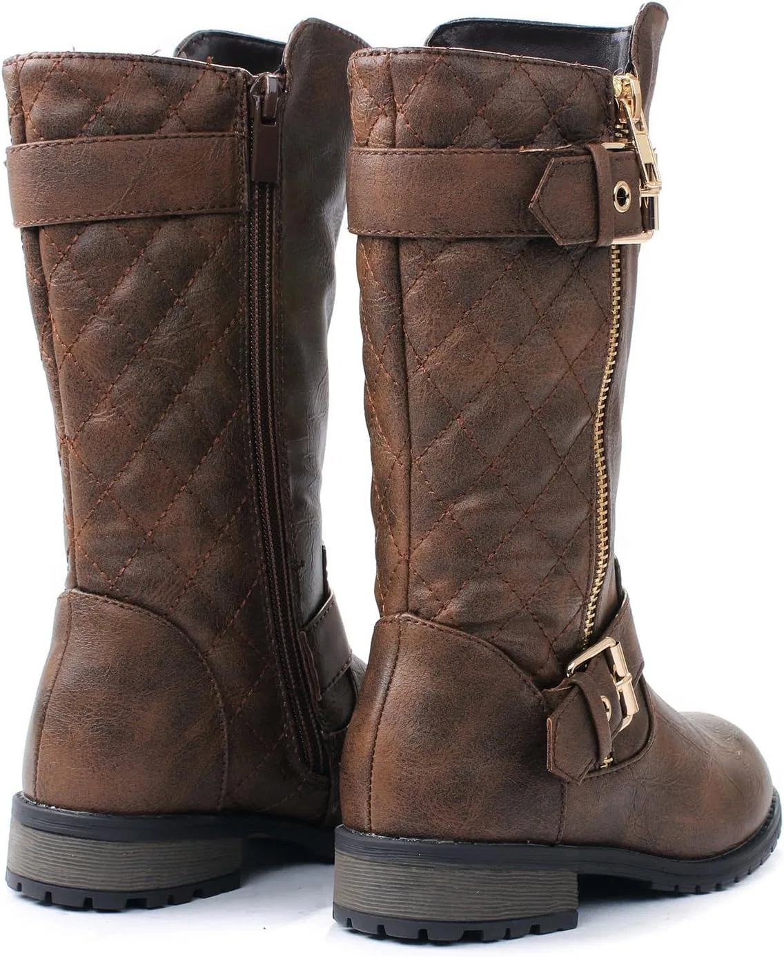 Детские сапоги для девочек с принтом Mango21 JJF Shoes, Brown — фото 4