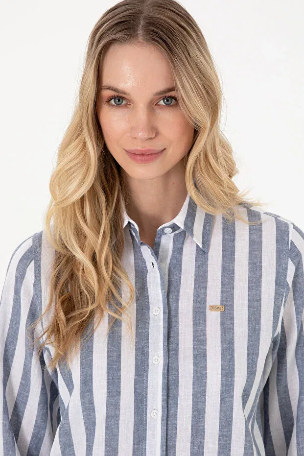 Женская туника с длинным рукавом U.S. Polo Assn., Navy Blue — фото 2