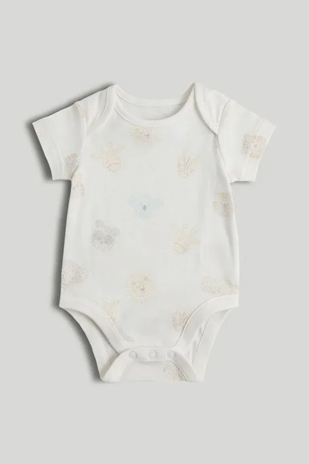 Детское боди-комбинезон с коротким рукавом 5Li Contemp Short Sleeve Body Set Mothercare, Multicolor — фото 4
