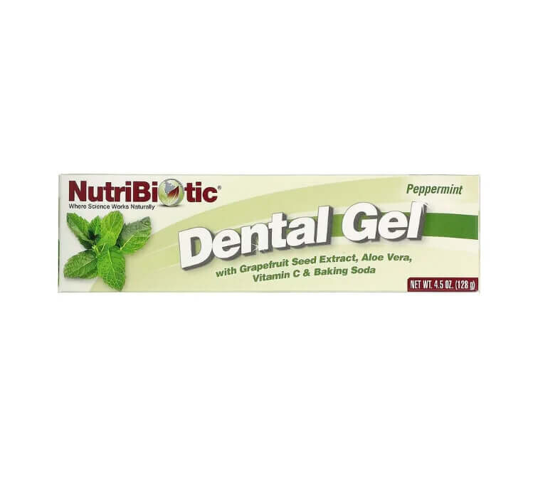 

Стоматологический гель, мята перечная, 128 г, NutriBiotic
