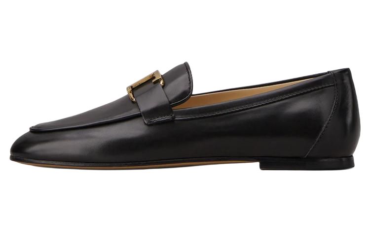 Женские кожаные лоферы с логотипом T TOD'S, Original Shoe Box Included