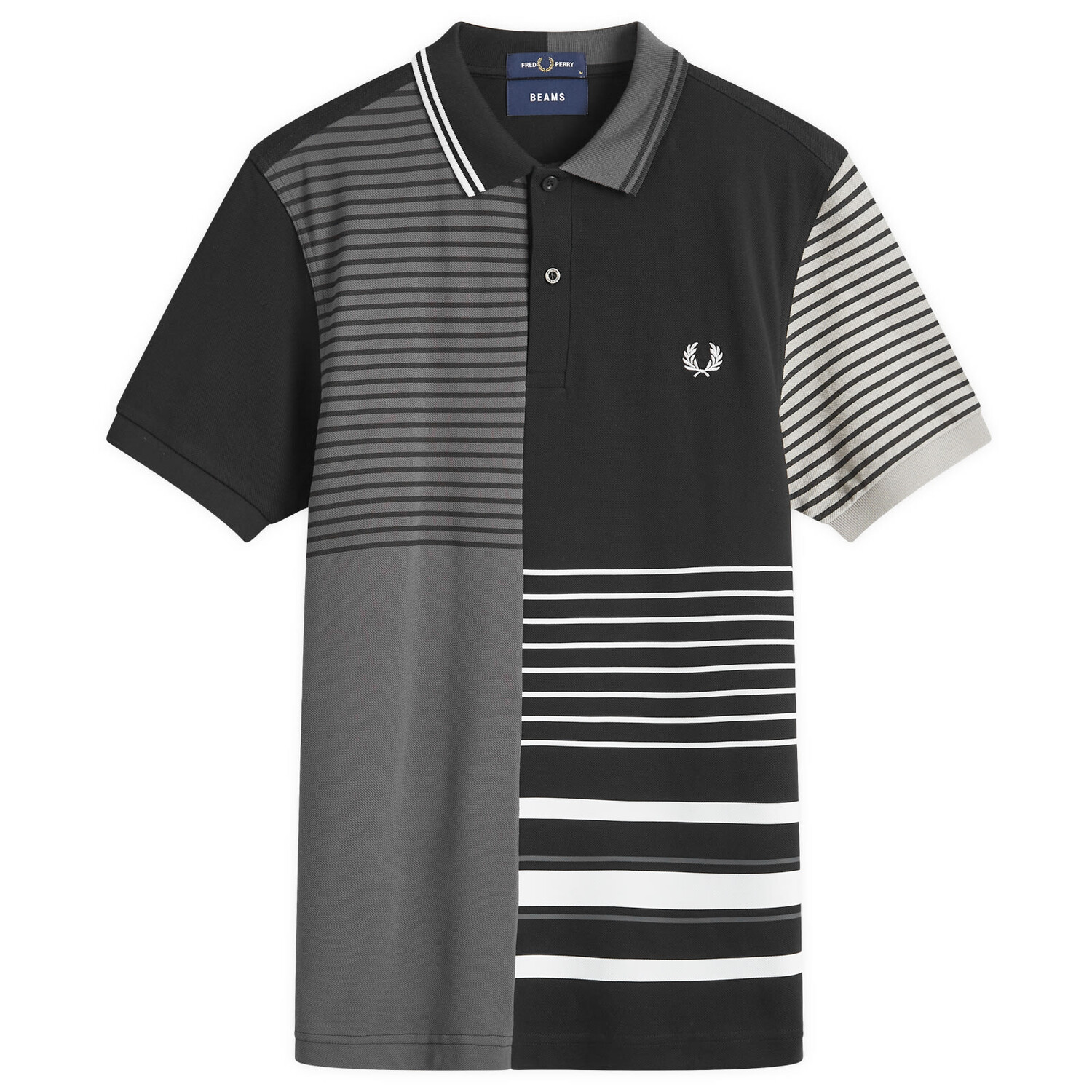 

Футболка-поло Fred Perry X Beams Blank Canvas, черный