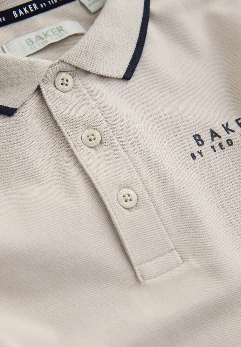 Рубашка-Поло стандартного кроя - комплект из 2 штук Baker By Ted Baker, Stone Black — фото 3
