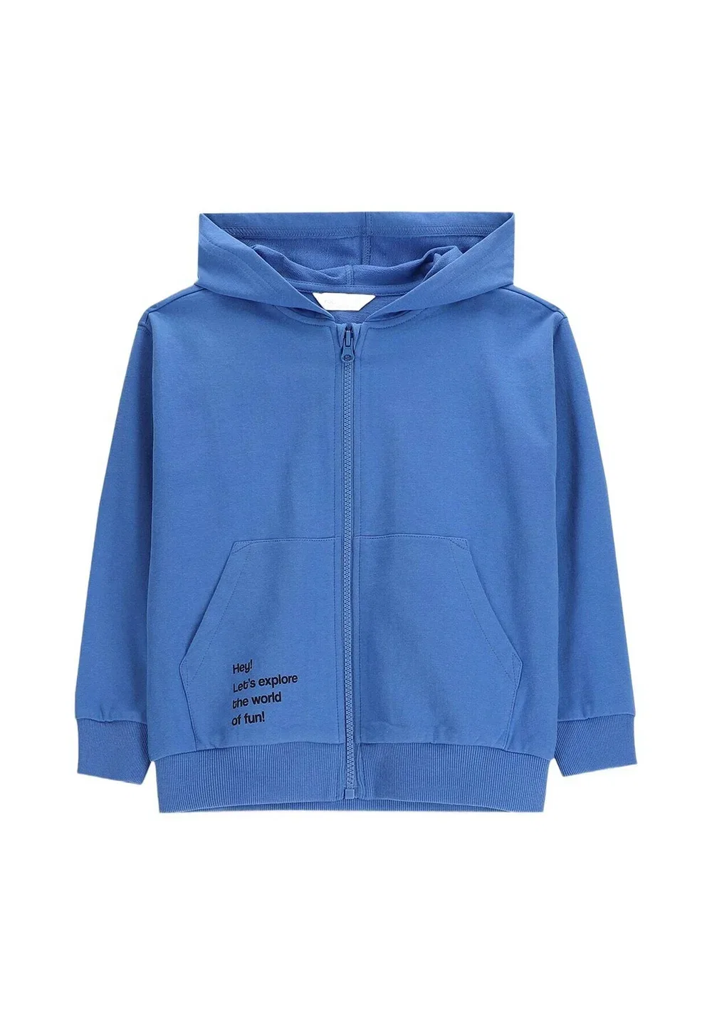 Bluza rozpinana z kapturem (m-wc6132401rbk-032-092) - толстовка на молнии Coccodrillo, Kobaltowy