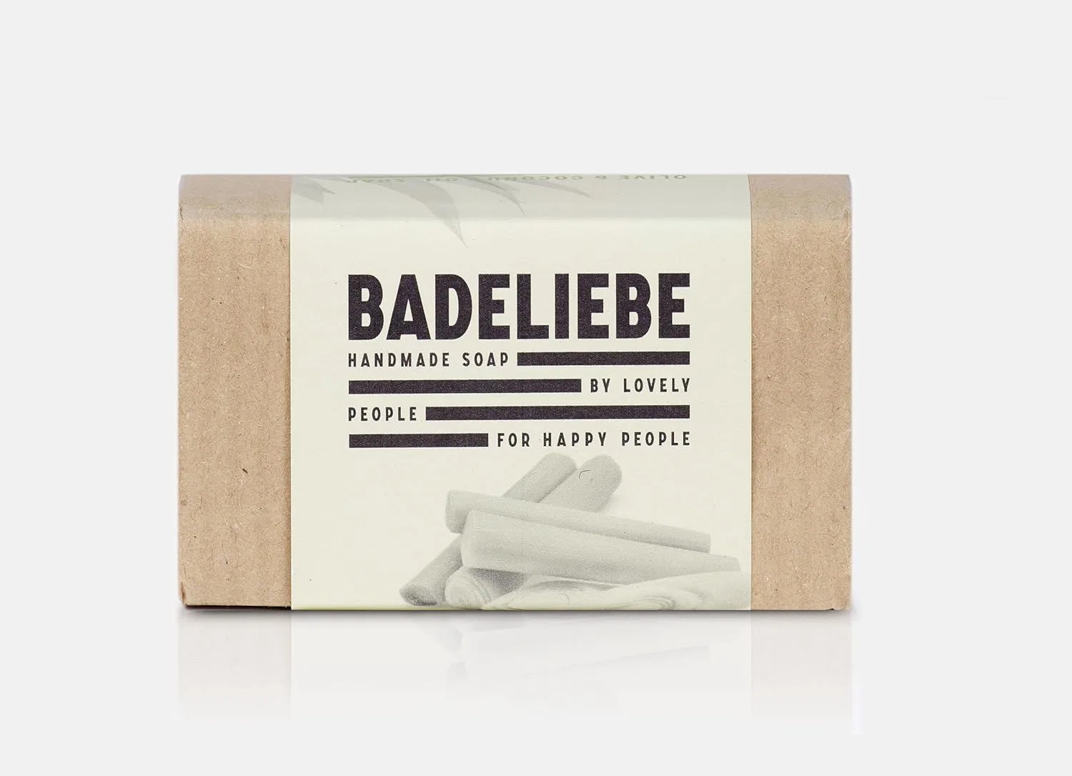 Твердое мыло с лемонграссом, оливковым и кокосовым маслом BADELIEBE, 115 г