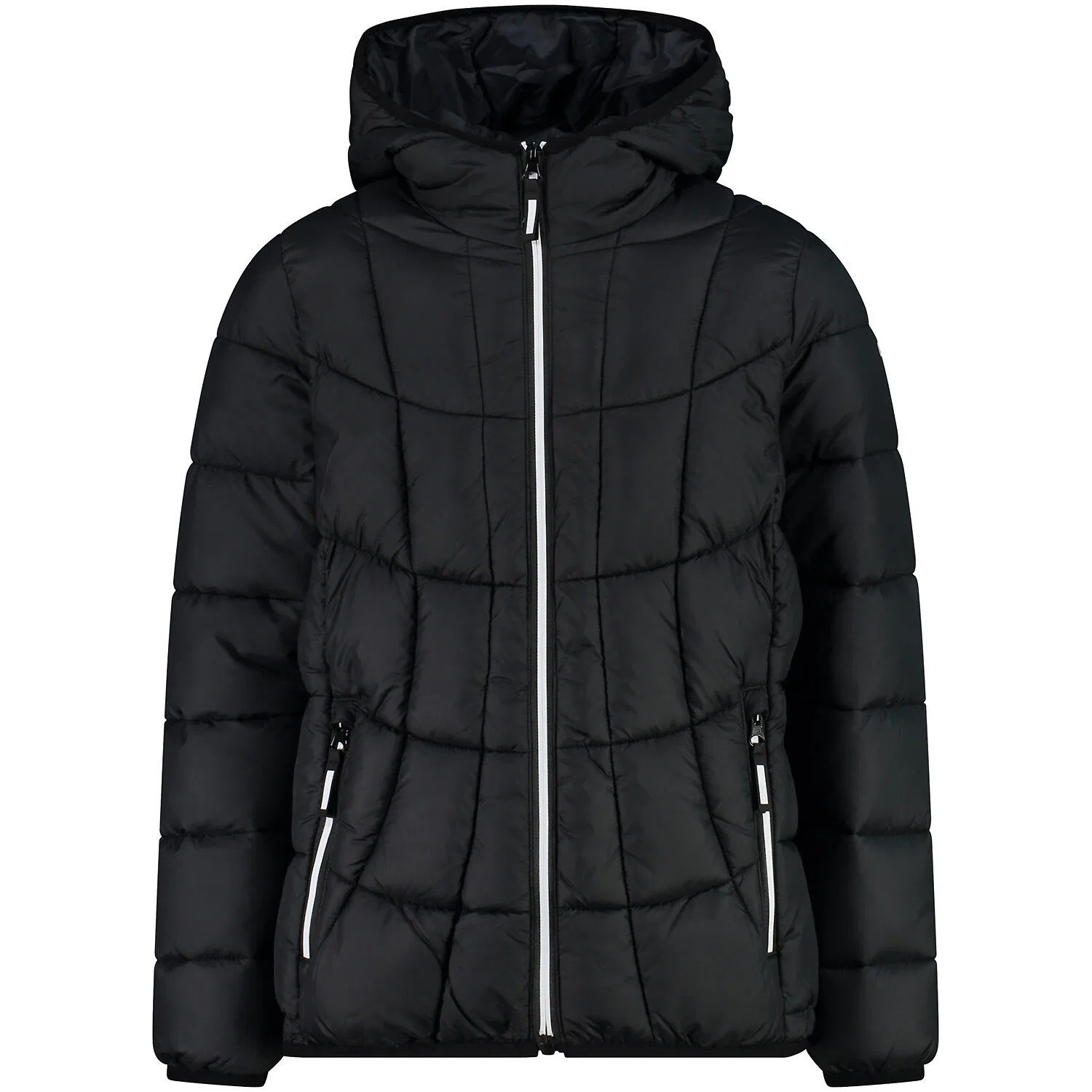 Детская куртка с капюшоном JACKET FIX HOOD NYLON Cmp, Schwarz / Grau / Schwarz