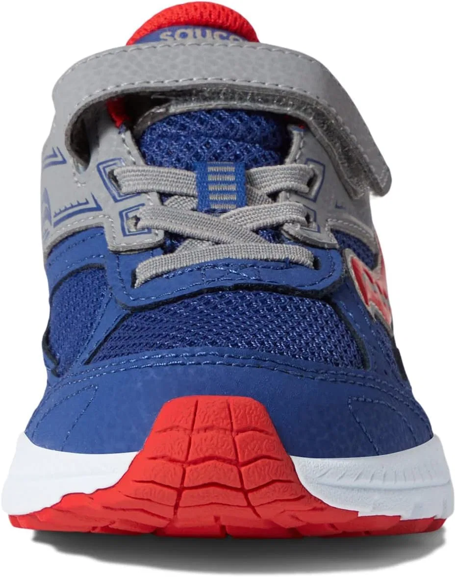 Детские кроссовки для бега с альтернативной застежкой Cohesion 14 Saucony, Navy/Red — фото 4
