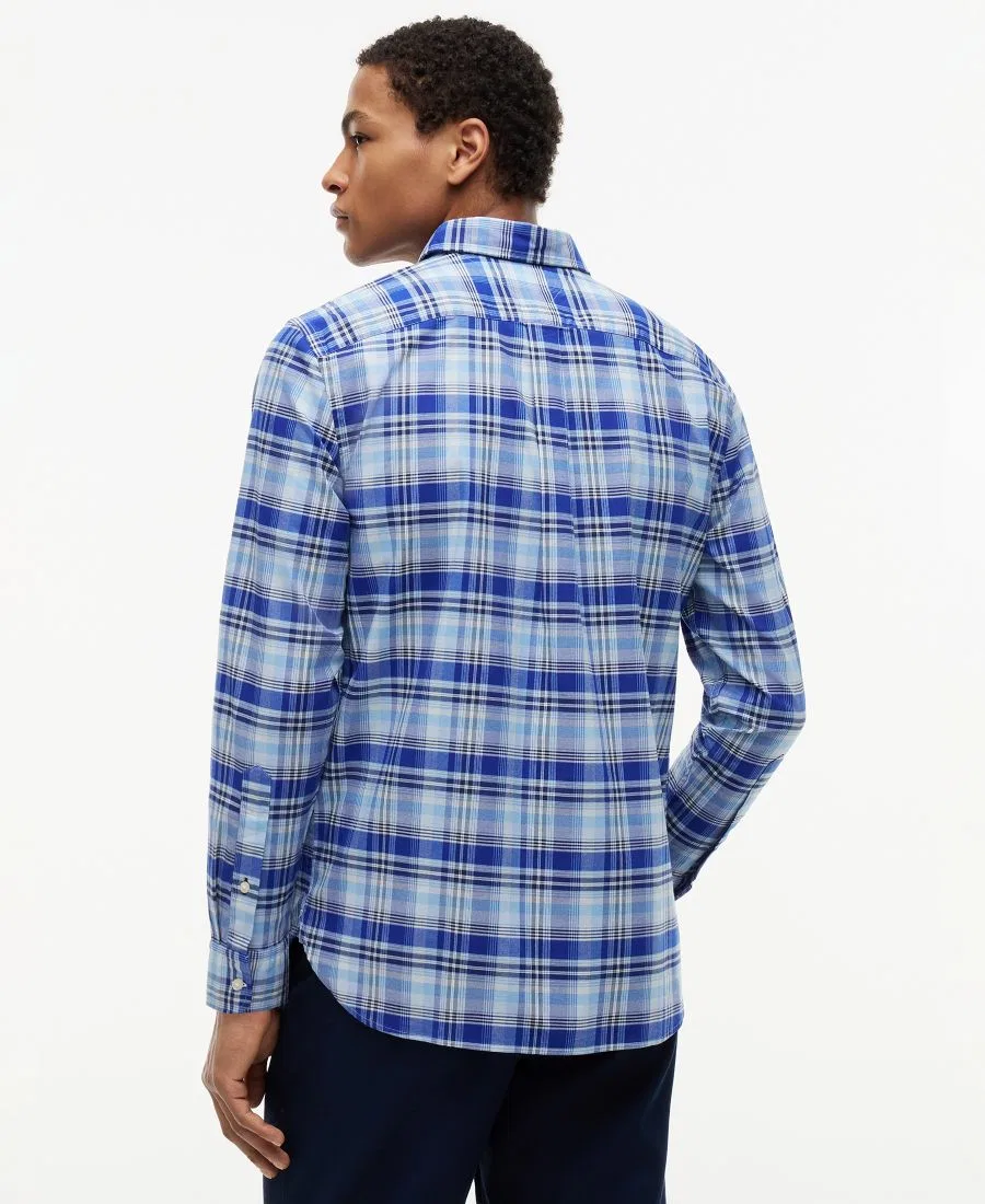 Оксфордская рубашка с мульти-клетчатым принтом Tommy Hilfiger, Wedge Blue / Check — фото 4